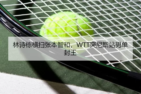 林诗栋横扫张本智和，WTT突尼斯站男单封王